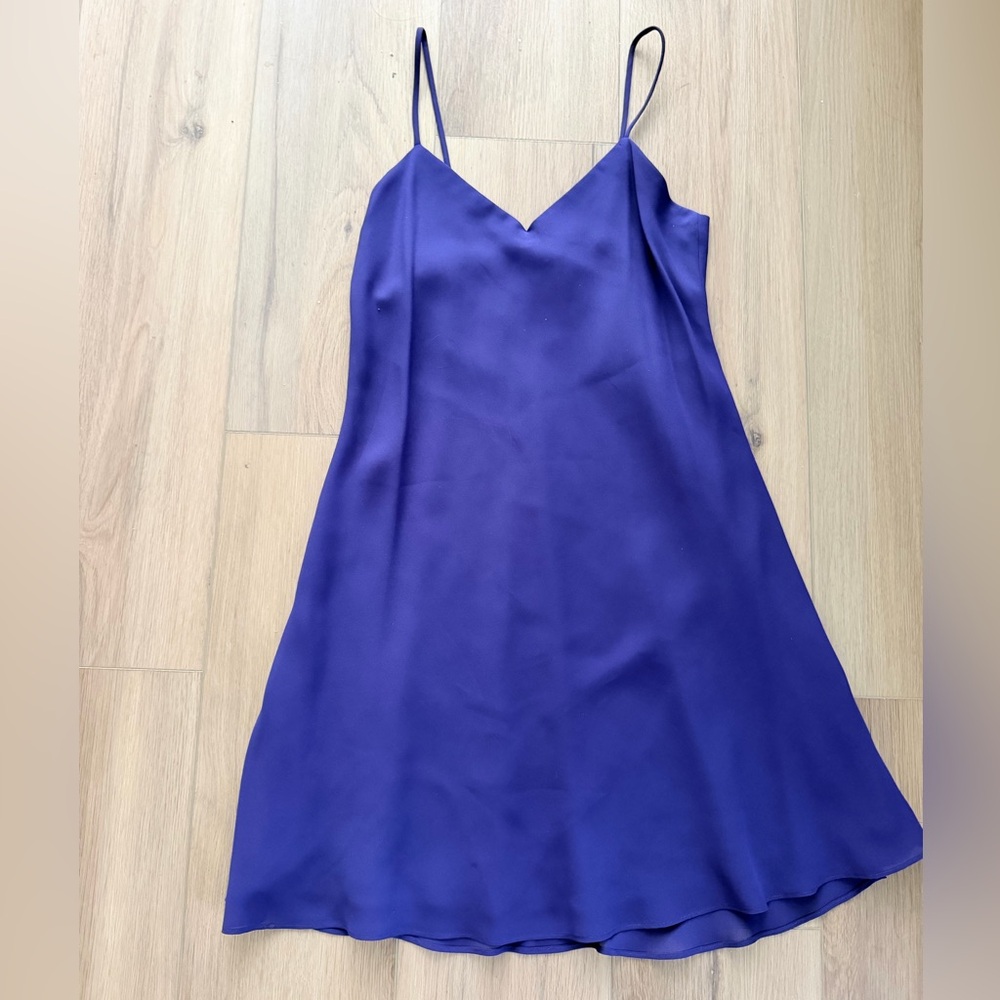 Vintage Hampton Nites 90’s Purple satin slip dress